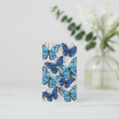 Zusammensetzung von White und Blue Butterflies Visitenkarte (Stehend Vorderseite)