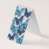 Zusammensetzung von White und Blue Butterflies Visitenkarten (Vorderseite)