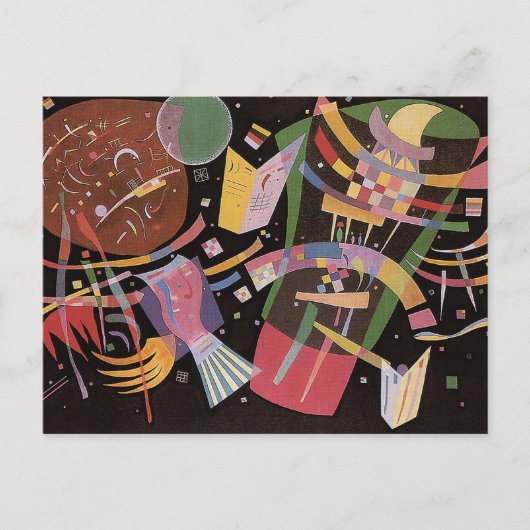 Zusammensetzung X von Vassily Kandinsky Postkarte (Vorderseite)