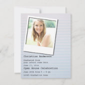 Zusammensetzungs-Notizbuch-Abschluss-Einladung Einladung (Rückseite)