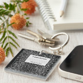 Zusammensetzungs-Notizbuch-Entwurf Schlüsselanhänger (Vorderseite rechts)