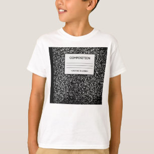 Zusammensetzungs-Notizbuch-Entwurf T-Shirt