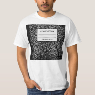 Zusammensetzungs-Notizbuch-Entwurf T-Shirt
