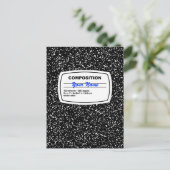 Zusammensetzungs-Notizbuch kundengerecht Postkarte (Stehend Vorderseite)