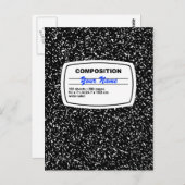 Zusammensetzungs-Notizbuch kundengerecht Postkarte (Vorne/Hinten)