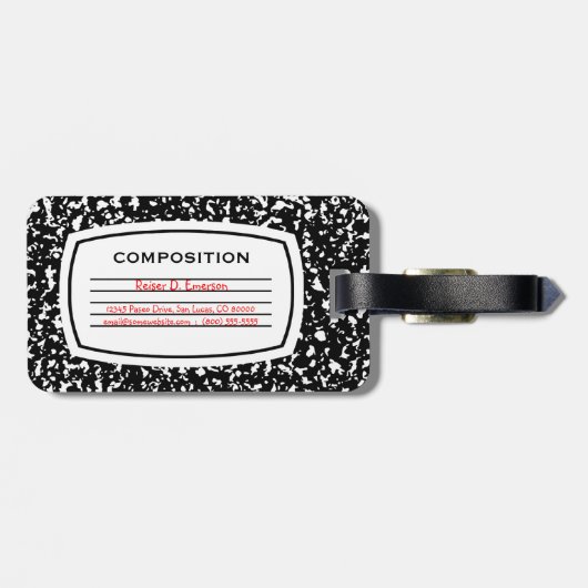 Zusammensetzungsbuch Gepäckanhänger (Rückseite horizontal)