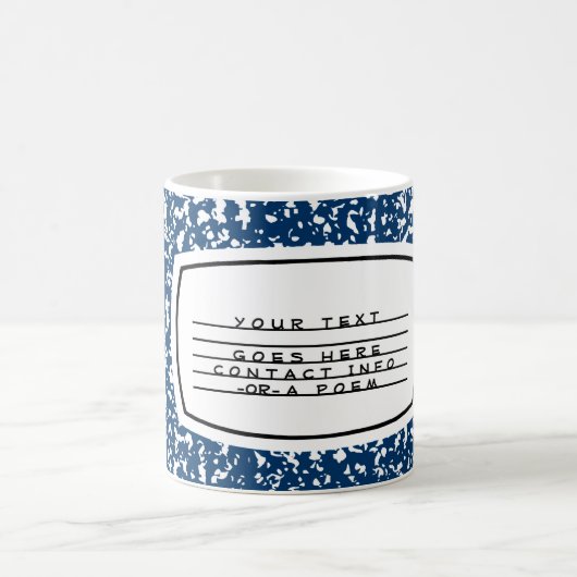 Zusammensetzungsbuch Kaffeetasse (Mittel)