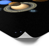 Zusammenspiel von Planeten-Fotografen Poster (Ecke)