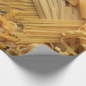 Zusammenstellung der getrockneten Teigwaren Geschenkpapier (Ecke)