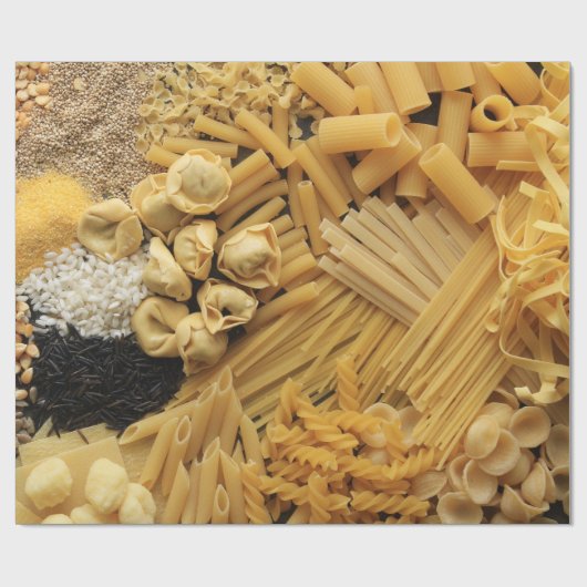 Zusammenstellung der getrockneten Teigwaren Geschenkpapier (Flach)