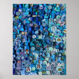 Zusammenstellung der Mainboard-Game-Komponenten Poster