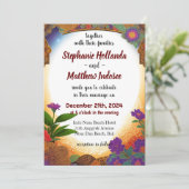 Zusammenstellung eines engagierten Teams von Hochz Einladung (Stehend Vorderseite)