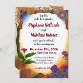 Zusammenstellung eines engagierten Teams von Hochz Einladung (Vorne/Hinten)