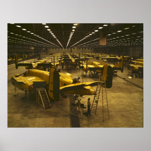 Zusammenstellung von B-25-Bombern Poster (Vorne)