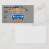 Zusammenstoß-Auto-Reparatur-Geschäfts-Karten Visitenkarte (Vorne/Hinten)