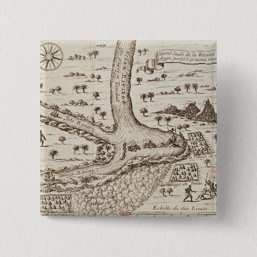 Zusammenströmen des Nigers Button (Vorderseite)