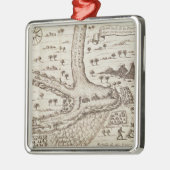 Zusammenströmen des Nigers Ornament Aus Metall (Links)