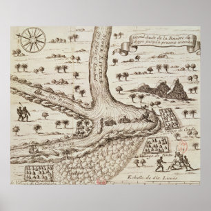 Zusammenströmen des Nigers Poster