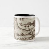 Zusammenströmen des Nigers Zweifarbige Tasse (VorderseiteRechts)