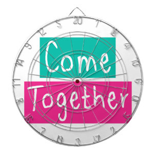 Zusammentreffen Dartscheibe