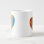 Zusammentreffen Herz Jumbo-Tasse (Vorderseite)