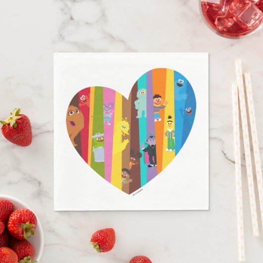 Zusammentreffen Herz Serviette (Beispiel)