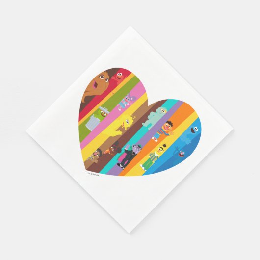 Zusammentreffen Herz Serviette (Ecke)