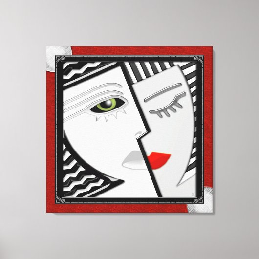 Zusammentreffen Leinwanddruck (Vorderseite)