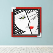 Zusammentreffen Leinwanddruck (Insitu (Holzboden))