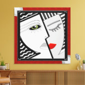 Zusammentreffen Leinwanddruck (Insitu (Wohnzimmer))