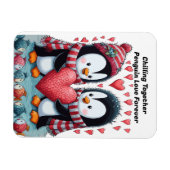 Zusammentreffen: Pinguin-Liebe-Sticker Magnet (Horizontal)