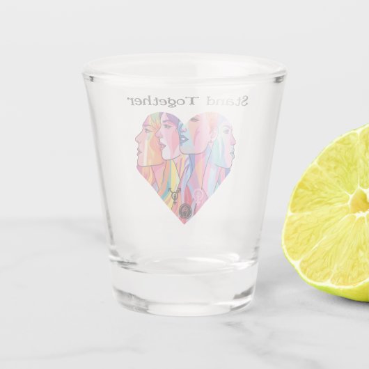 Zusammentreffen Schnapsglas (Rückseite)