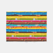 Zusammenwirken von Stripmuster Fleecedecke (Vorderseite (Horizontal))