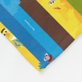 Zusammenwirken von Stripmuster Fleecedecke (Ecke)