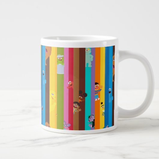 Zusammenwirken von Stripmuster Jumbo-Tasse (Rechts)