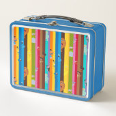 Zusammenwirken von Stripmuster Metall Brotdose (Vorderseite)