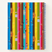 Zusammenwirken von Stripmuster Notizblock (Rückseite)