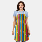 Zusammenwirken von Stripmuster Schürze (Getragen)