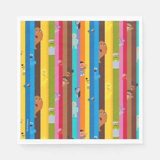 Zusammenwirken von Stripmuster Serviette (Vorderseite)