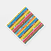 Zusammenwirken von Stripmuster Serviette (Ecke)