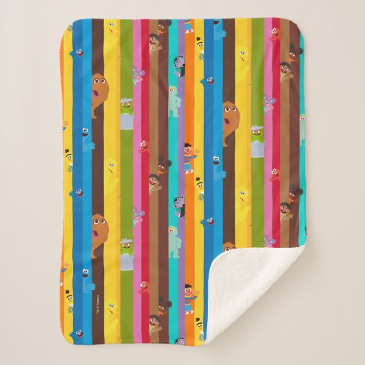 Zusammenwirken von Stripmuster Sherpadecke (Vorderseite)