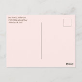 Zusatz von Familienbaum | Schwangerschaftsankündig Postkarte (Rückseite)