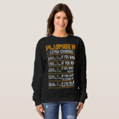 Zusatzkosten für Klempner Sweatshirt (Vorne ganz)