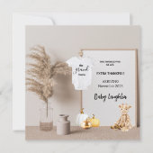 Zusätzliche dankbare Ankündigung der Schwangerscha (Vorderseite)