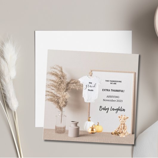 Zusätzliche dankbare Ankündigung der Schwangerscha