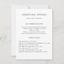 Zusätzliche Details Einsteckkarte