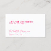 Zusätzliche Farben | EXTRAVAGANT Visitenkarte (Rückseite)