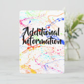 Zusätzliche Informationskarte Einladung (Stehend Vorderseite)