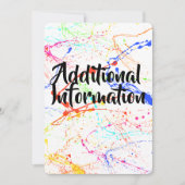 Zusätzliche Informationskarte Einladung (Vorderseite)