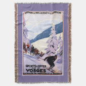 Zuschauer, die Skifahrer-Plakat aufpassen Decke (Vorderseite Vertikal)